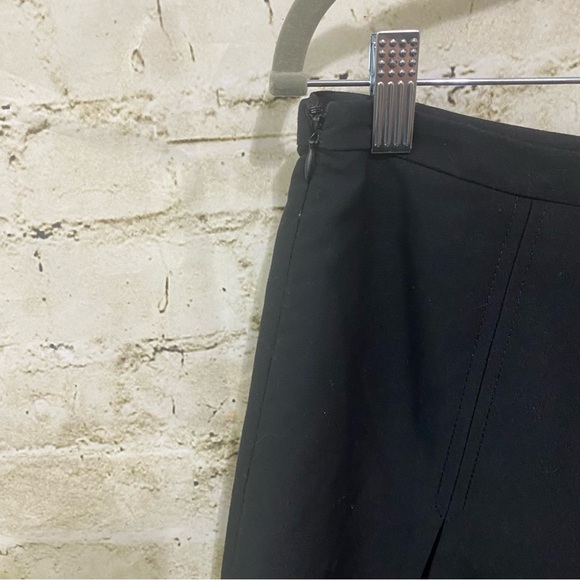 Ann Taylor LOFT Black White Embroidered Side Zip A Line Skirt - Picture 4 of 6